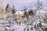 Camille Pissarro Snow scenery Sweden oil painting artist